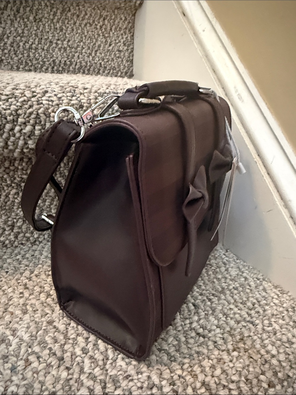Check Bow Flap Backpack - Picture 4 of 8